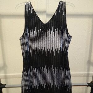 Forever 21 Black Sequin Sleeveless Dress